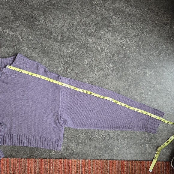 Wilfred 100% Merino Harper Soft Lilac Purple Cropped Sweater EUC Sz 2X - Picture 12 of 13